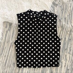 LAST CALL / Polka Dot Crop Top